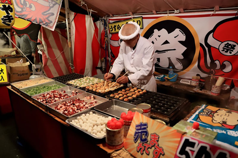 bancarella di takoyaki